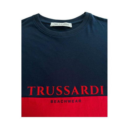 Trussardi Beachwear Red Cotton Men's T-Shirt