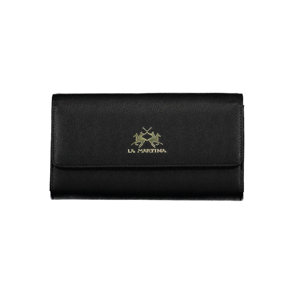 La Martina Black Polyethylene Women Wallet