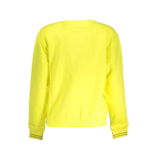 Desigual Yellow Cotton Women Sweater Desigual Light Goldenrod