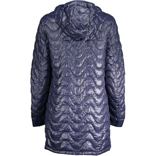 K-WAY Blue Polyamide Jackets & Coat K-WAY Dim Gray