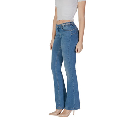 Liu Jo Light Blue Cotton Bootcut Jeans