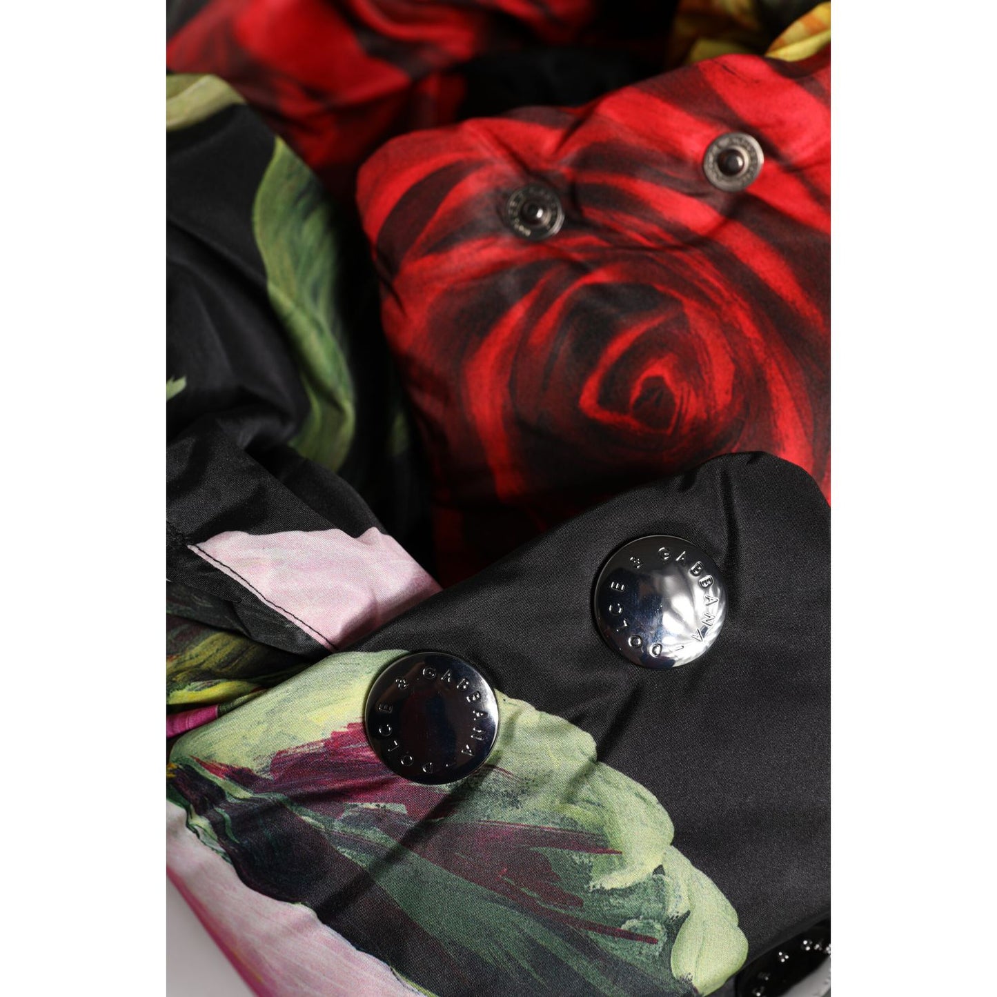 Dolce & Gabbana Black Floral Print Whole Head Wrap Hat