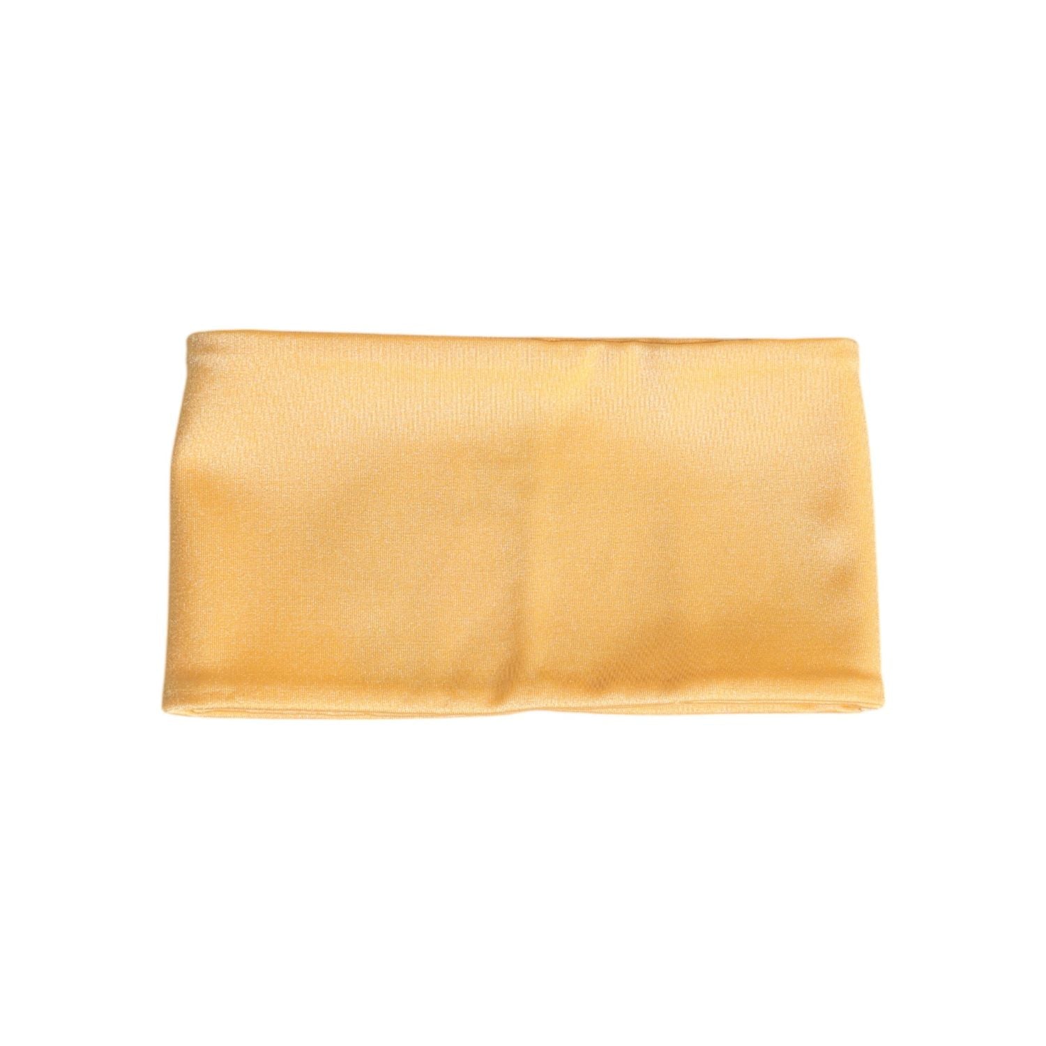 Dolce & Gabbana Yellow Nylon Stretch Women Neck Warmer Scarf