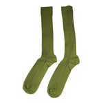 Dolce & Gabbana Green Cotton Logo Over The Calf Socks