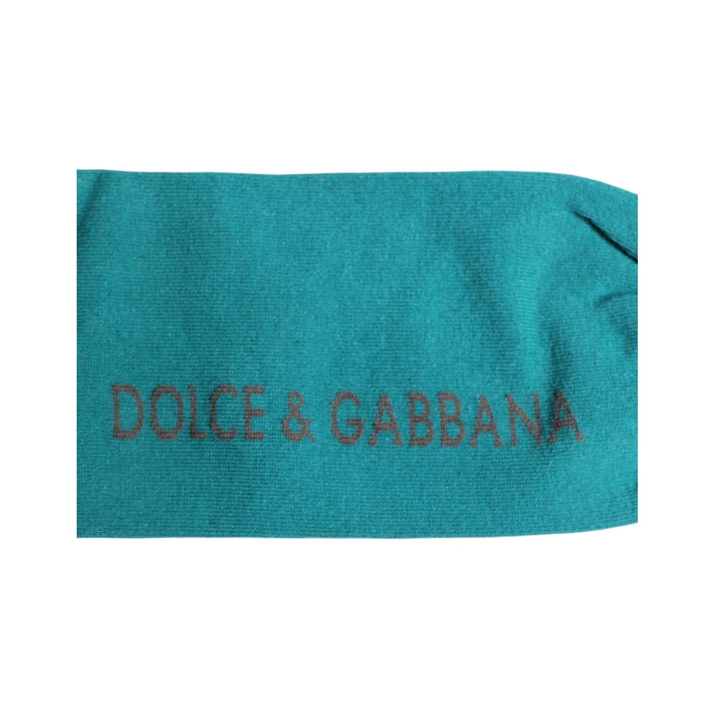 Dolce & Gabbana Green Gray Stretch DG Logo Mid Calf Socks
