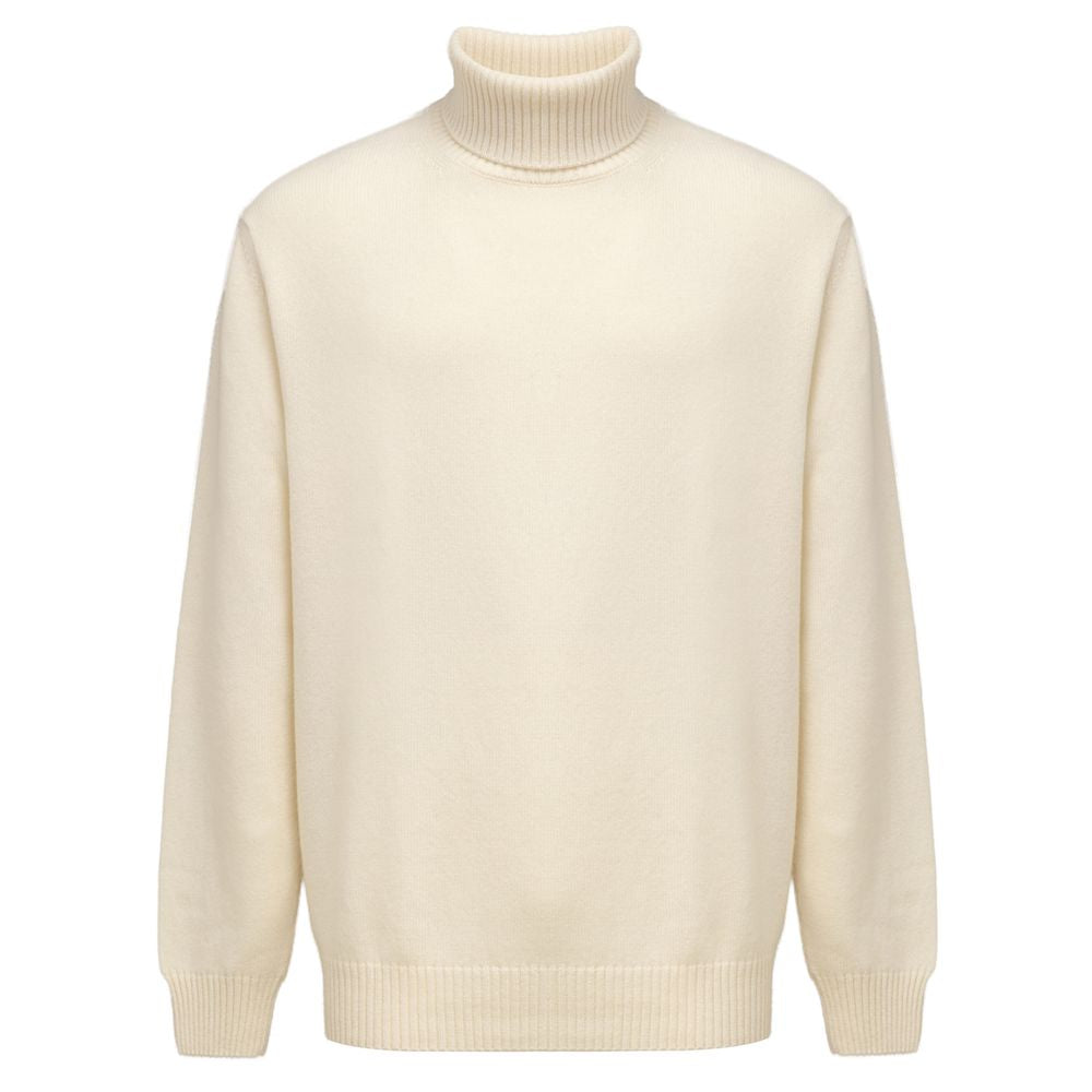 Cruciani White Cashmere Turtleneck