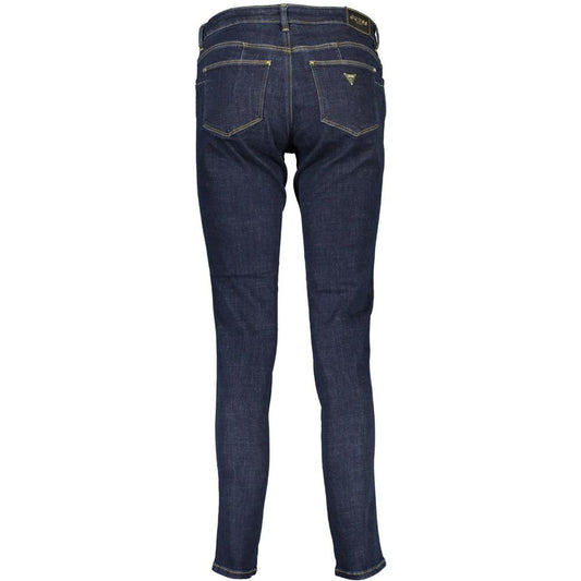 Guess Jeans Blue Cotton Women Jeans Guess Jeans Dark Slate Gray