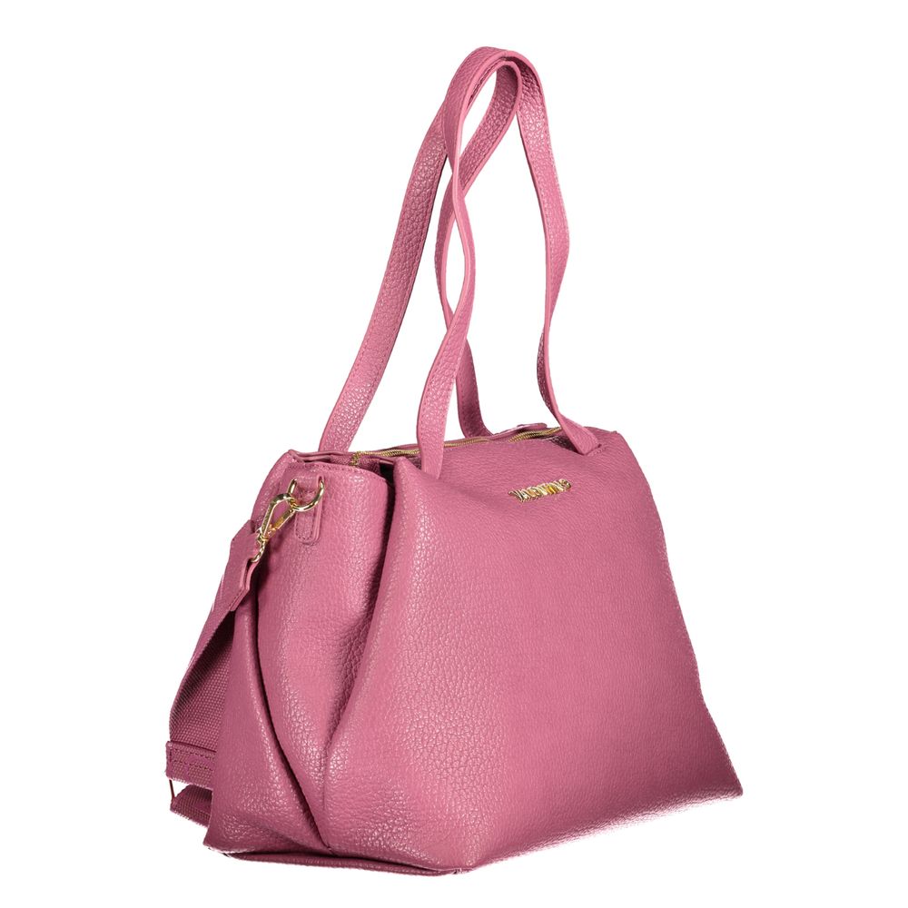 Front view with bag zipped and handles upright.
