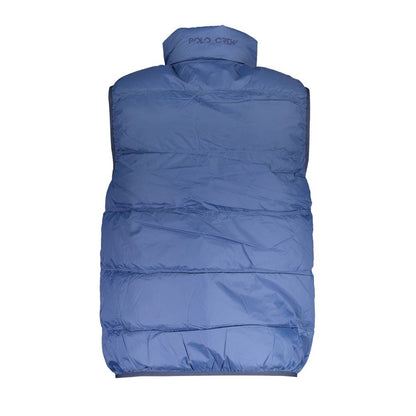 La Martina Blue Polyamide Sleveless Jacket