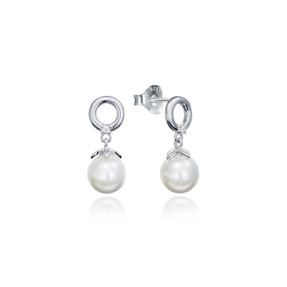 VICEROY JEWELS Mod. 71048E000-68 silver pearl earrings for ladies, elegant design, ideal for gift, in official packaging.