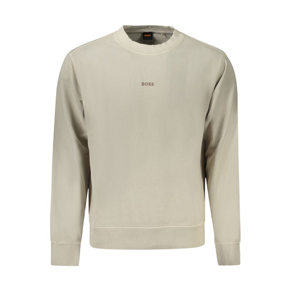 Hugo Boss Beige Cotton Sweatshirt
