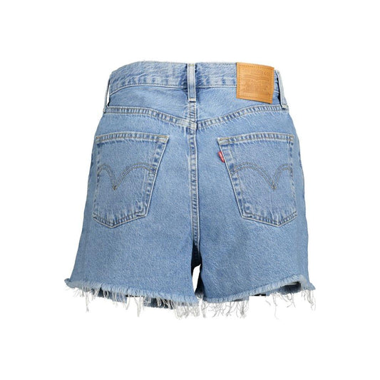 Levi's Light Blue Cotton Women Short