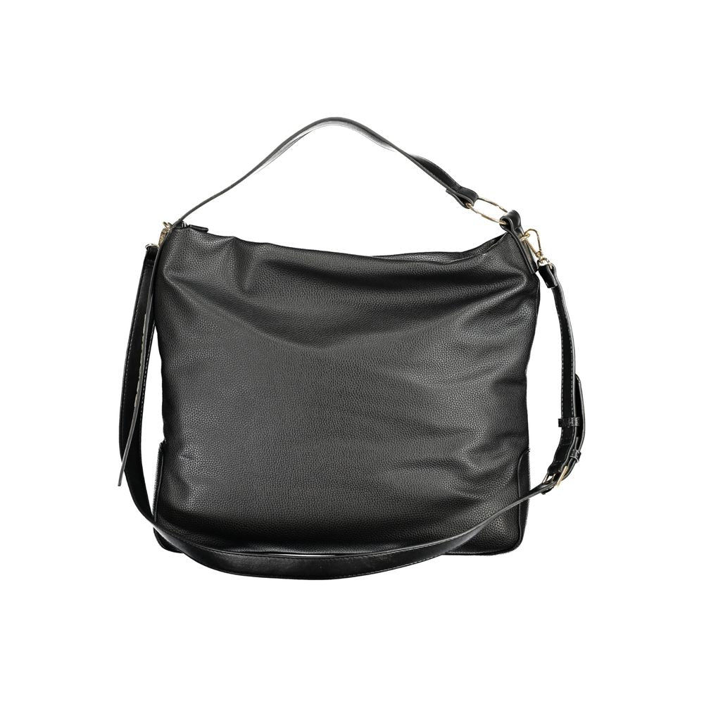 Front view with bag zipped and handles upright.