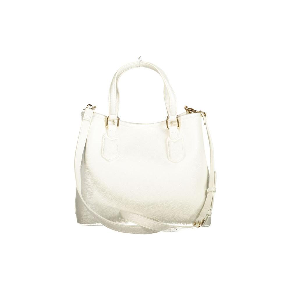 Front view with bag zipped and handles upright.