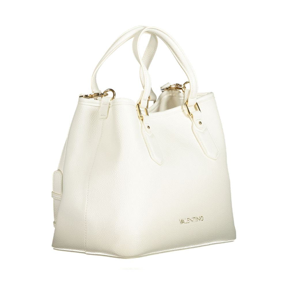Front view with bag zipped and handles upright.