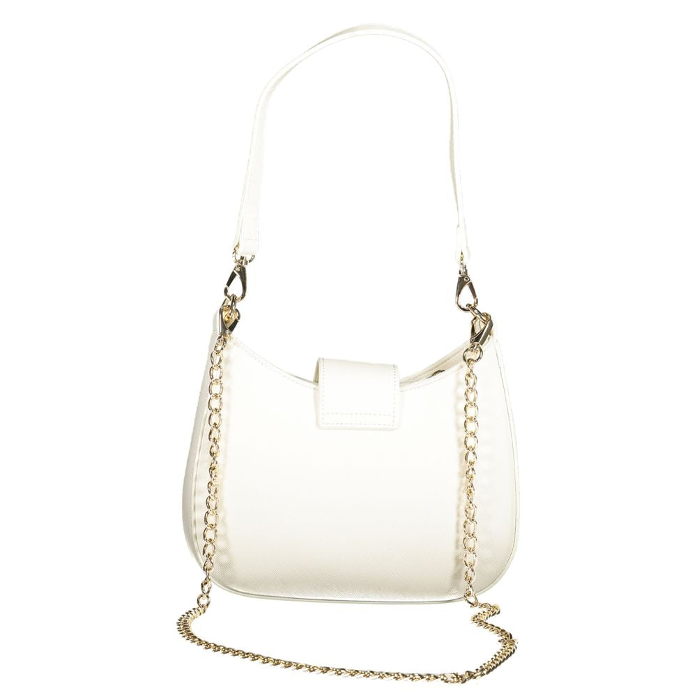 Front view with bag zipped and handles upright.