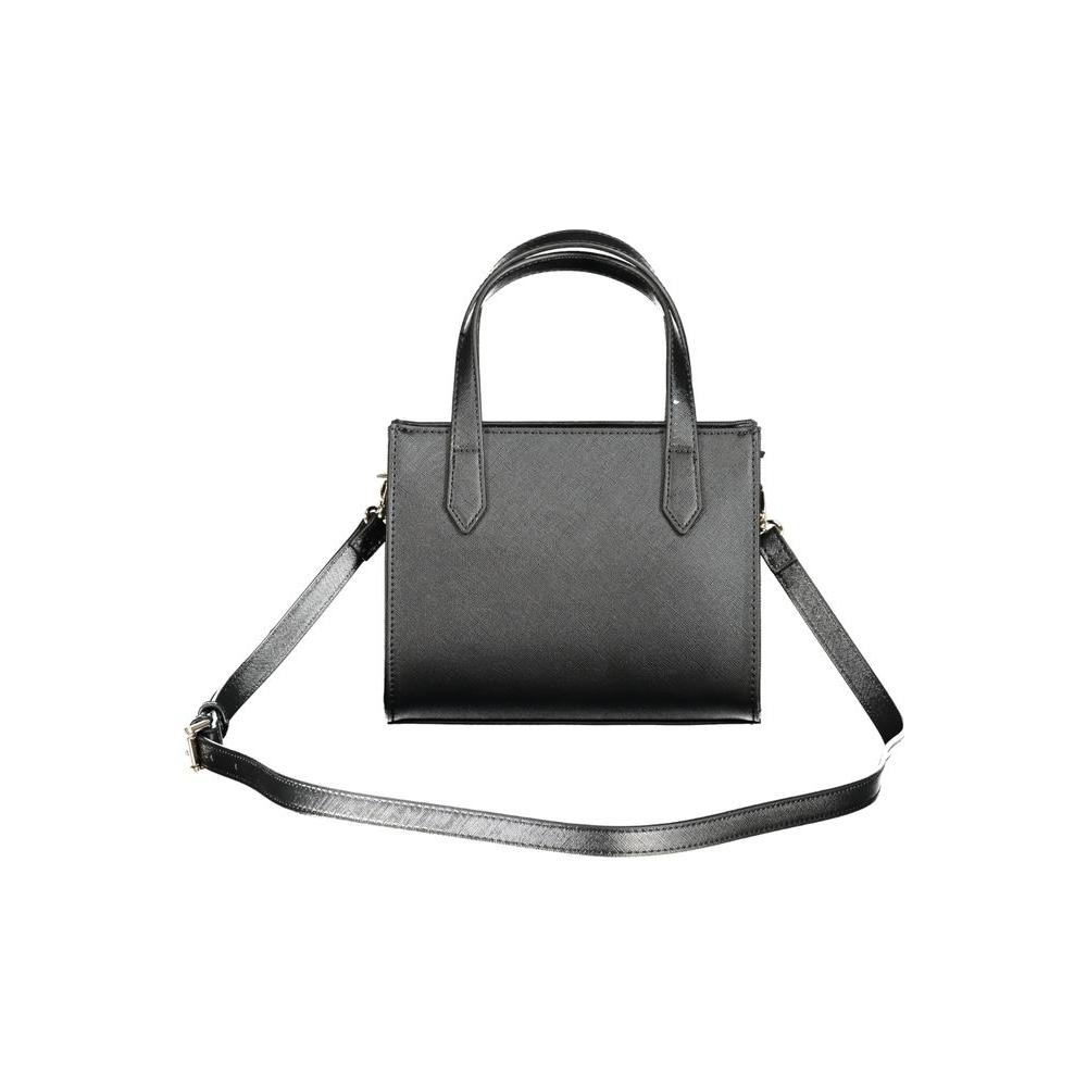 Front view with bag zipped and handles upright.