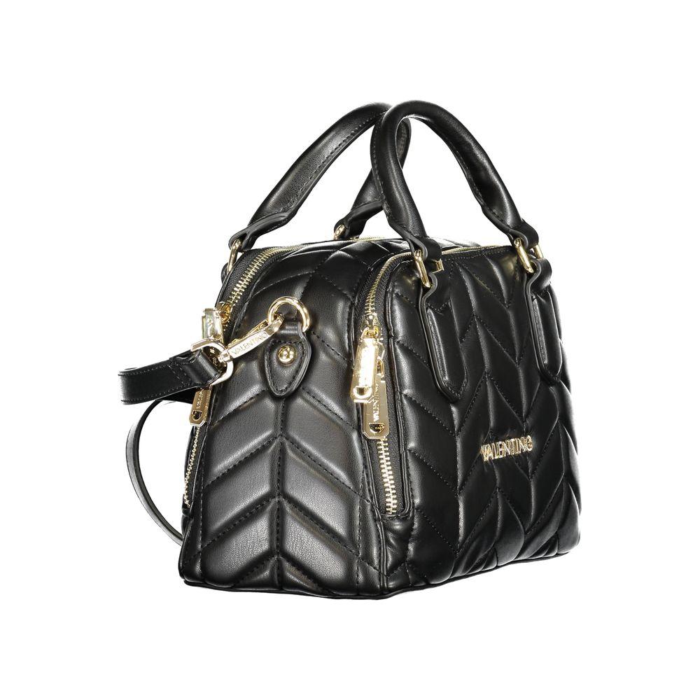 Front view with bag zipped and handles upright.