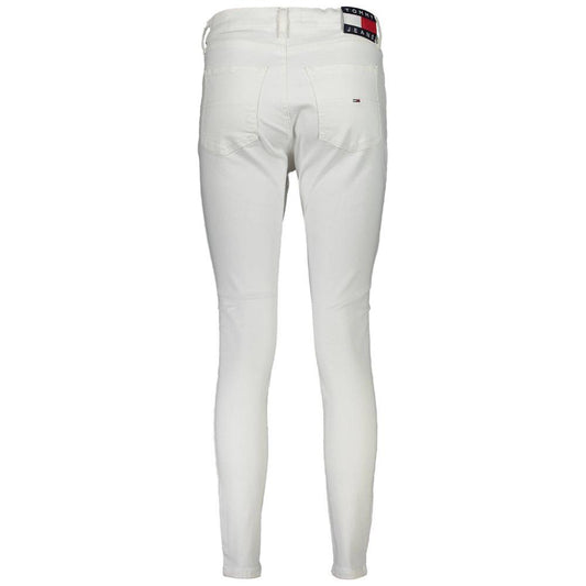 Tommy Hilfiger White Cotton Women Jeans