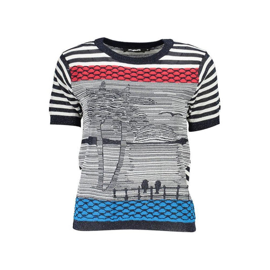Desigual Blue Cotton Women Sweater