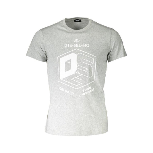 Diesel Brown Cotton Men T-Shirt