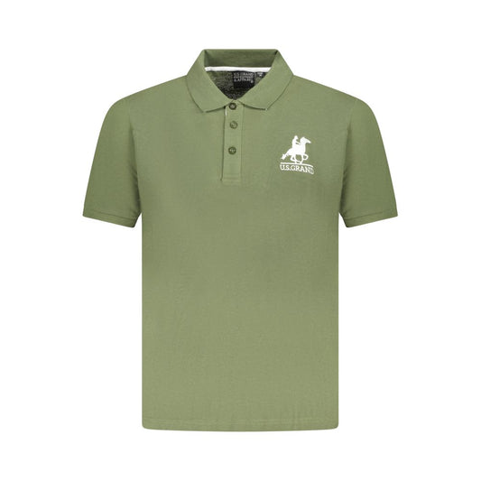 U.S. Grand Polo Green Cotton Men Polo Shirt