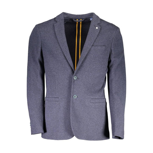 Gant Blue Cotton Men Jacket