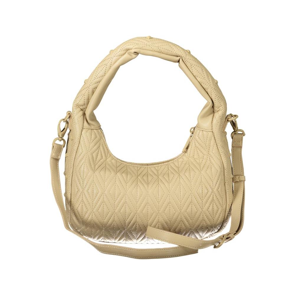 Front view with bag zipped and handles upright.