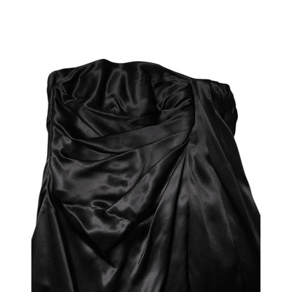 Dolce & Gabbana Black Strapless Sheath A-line Mini Dress