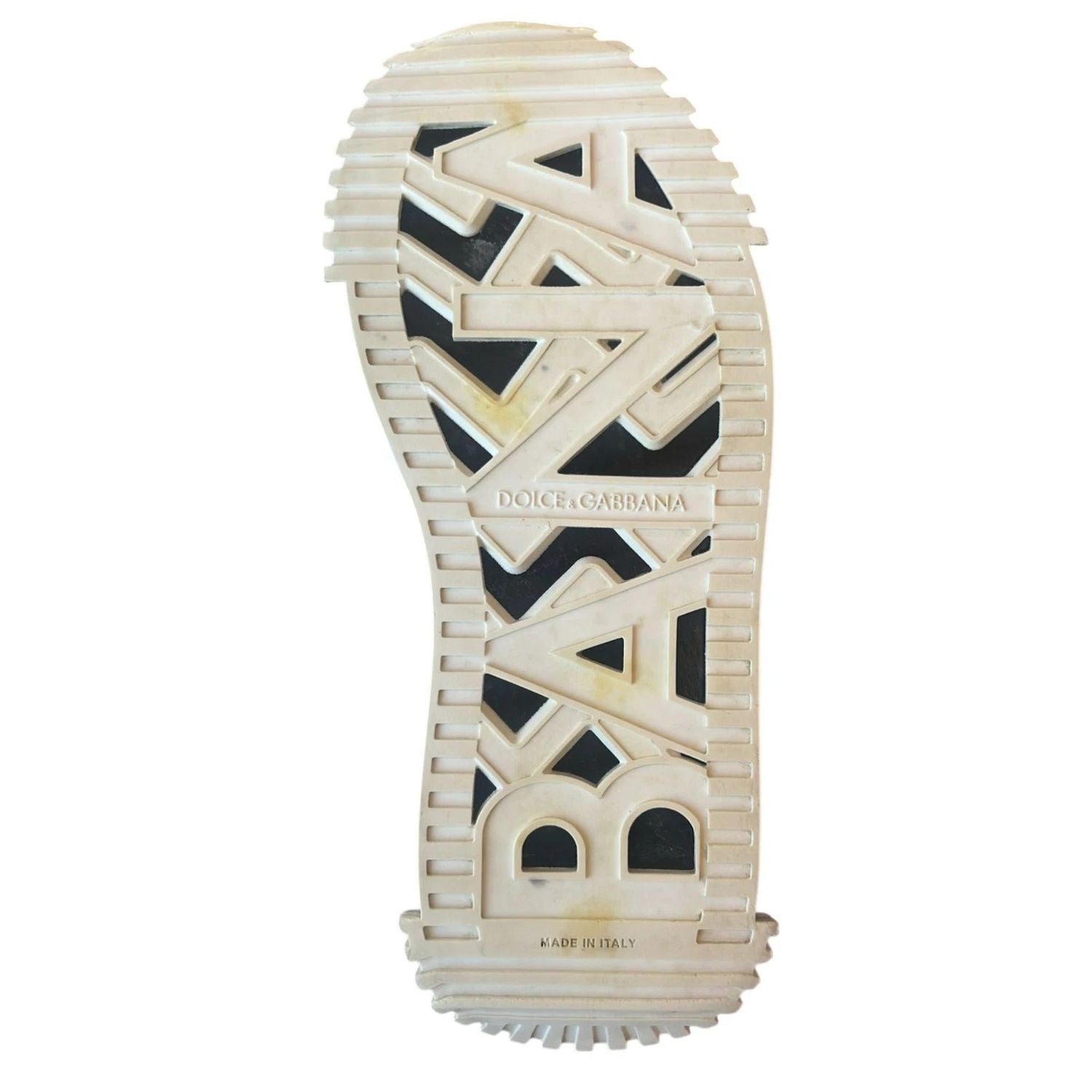 Dolce & Gabbana White Black Low Top NS1 Sneakers Shoes