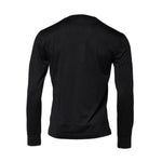 Dolce & Gabbana Dark Blue Silk Crew Neck Men Pullover Sweater