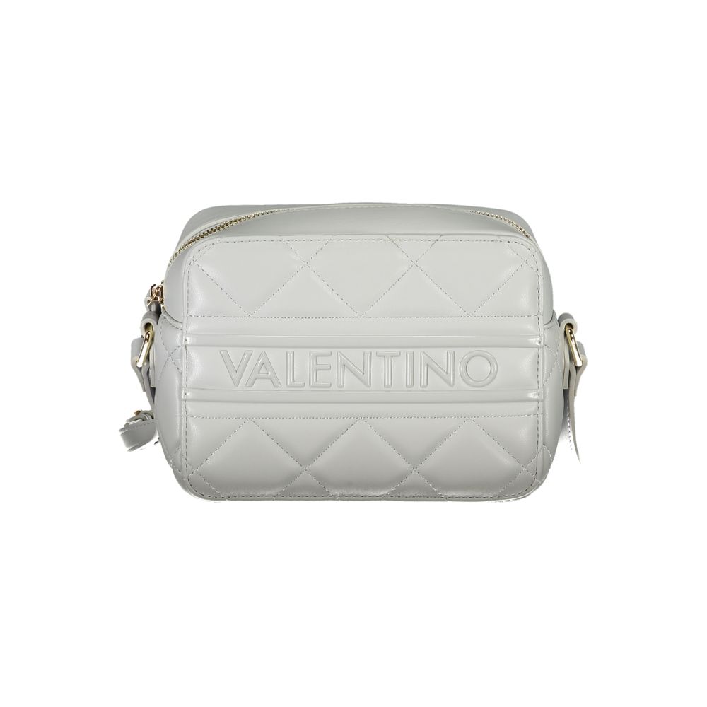 Front view with bag zipped and handles upright.