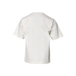 Dolce & Gabbana White Cotton DG Logo Print Round Neck T-shirt