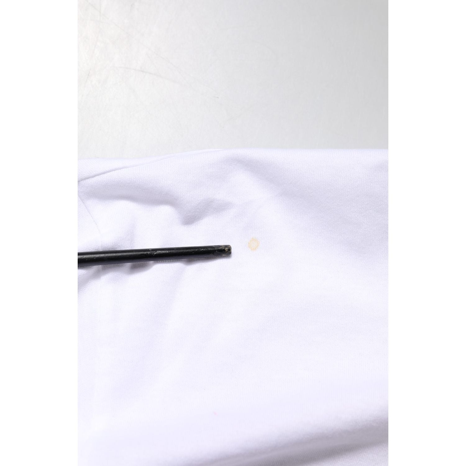 Dolce & Gabbana White Logo Embroidery Round Neck T-shirt