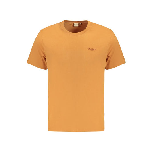 Pepe Jeans Orange Cotton T-Shirt PE-35597-M