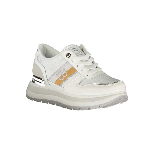 Laura Biagiotti White Polyester Women Sneaker LA-36492-EU36/US6