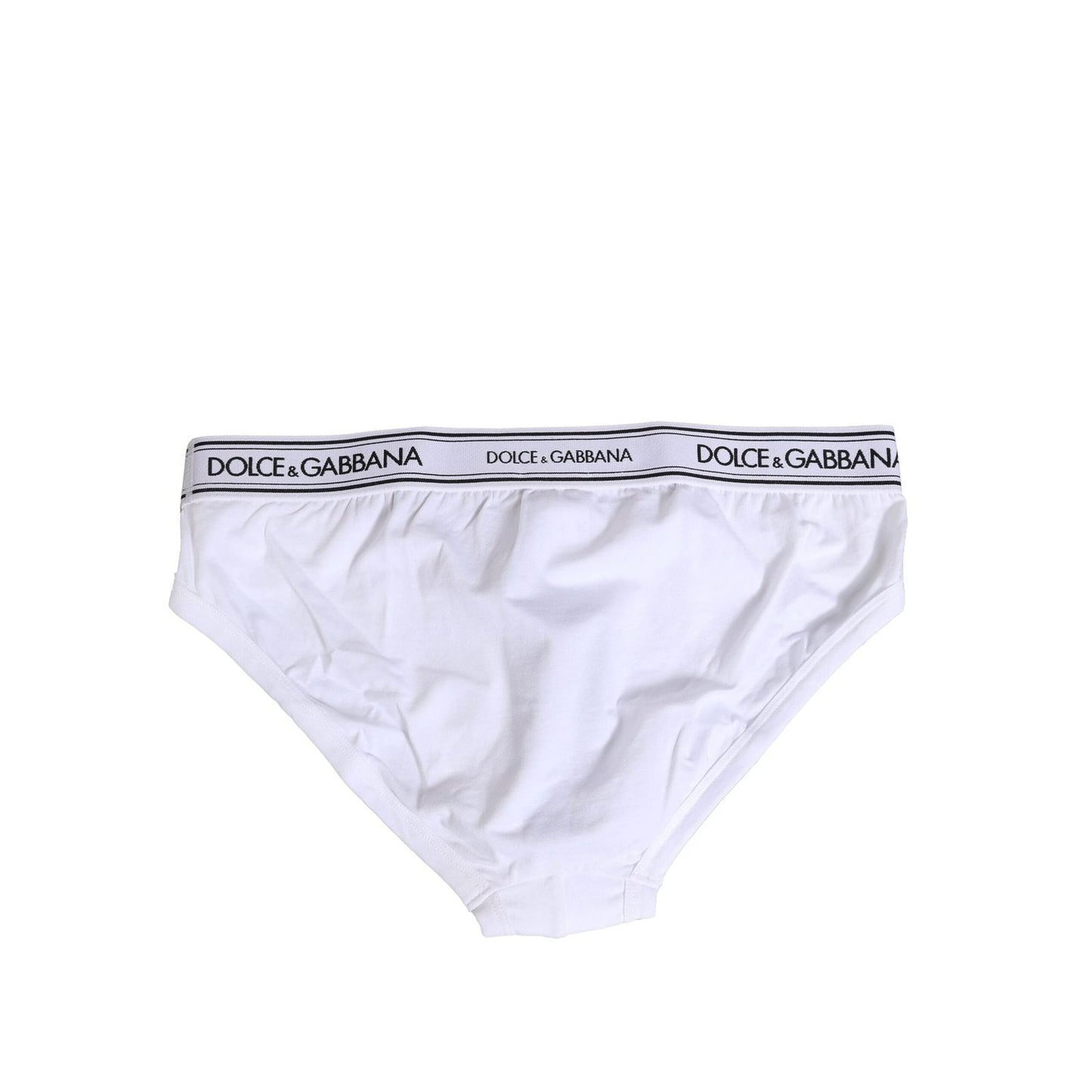 Dolce & Gabbana White Cotton Stretch Regular Brief Underwear BIK1265-4