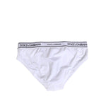 Dolce & Gabbana White Cotton Stretch Regular Brief Underwear BIK1265-4