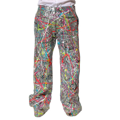Dolce & Gabbana Multicolor Sequined Embellished Pants