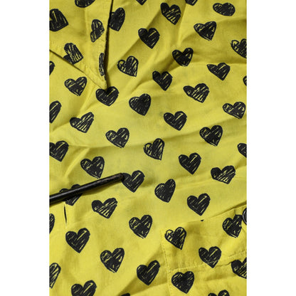 Dolce & Gabbana Yellow Heart Short Sleeves Men Casual Shirt