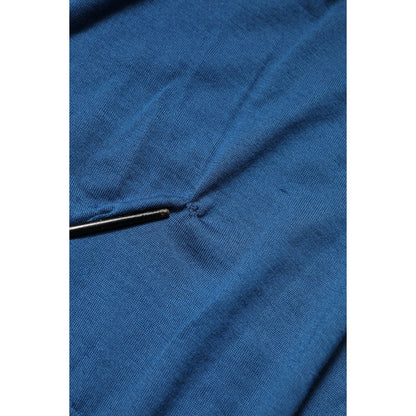 Dolce & Gabbana Blue Cashmere Crew Neck Sweatshirt Sweater