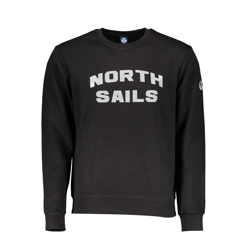 North Sails Black Cotton Sweatshirt
