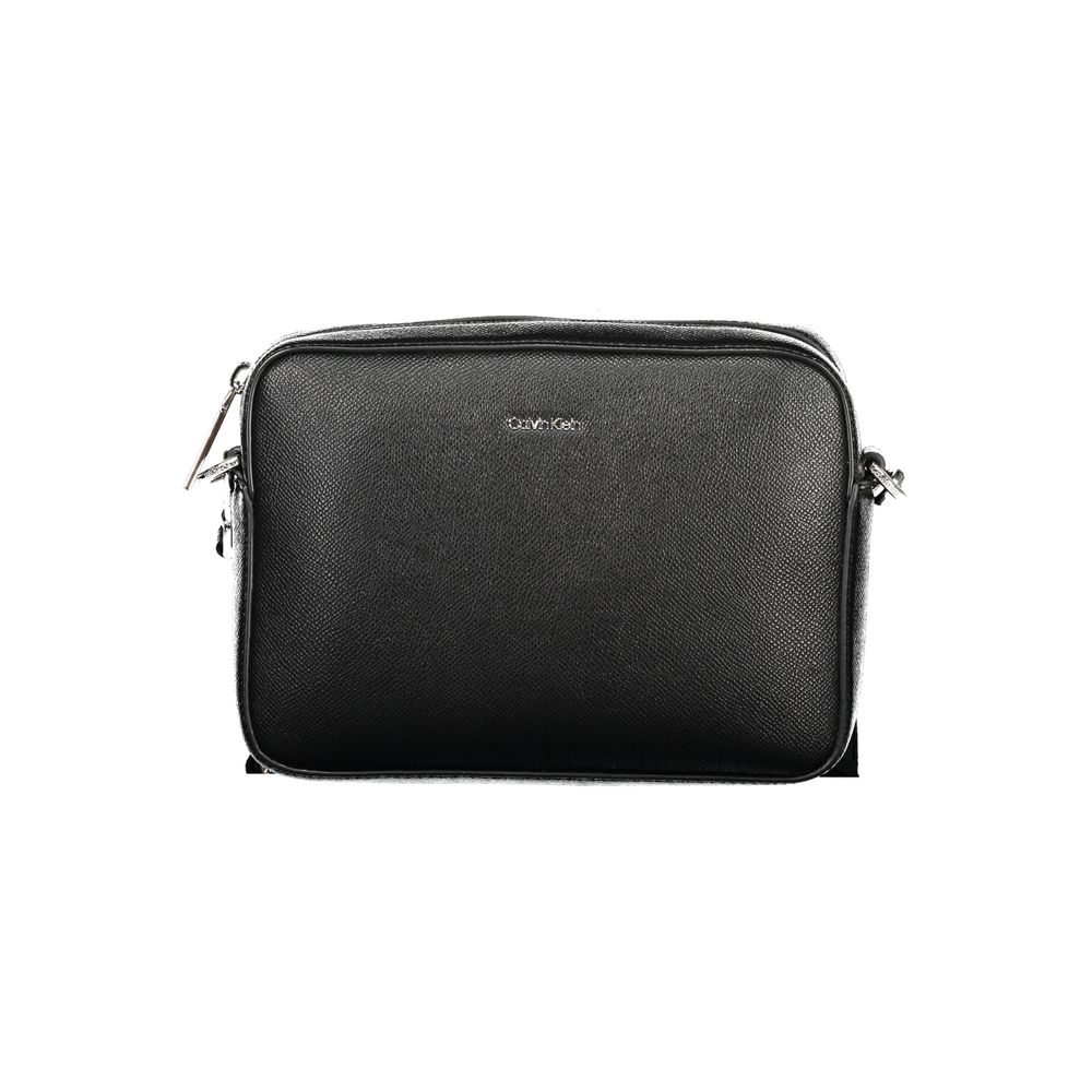 Front view with bag zipped and handles upright.