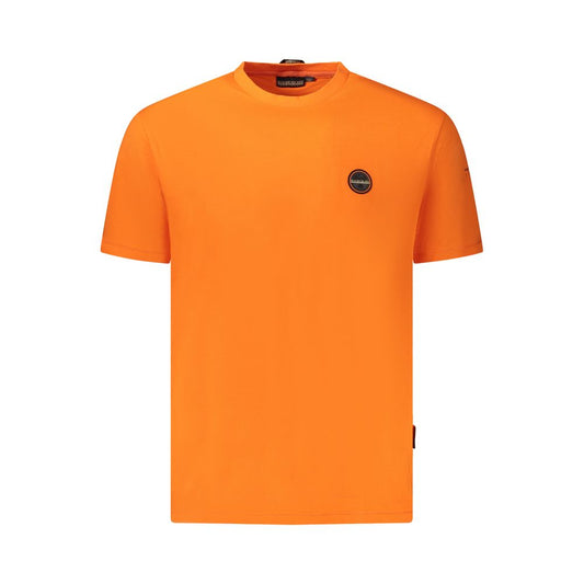 Napapijri Orange Cotton Men T-Shirt NA-35906-S
