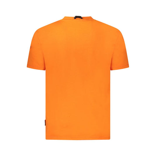 Napapijri Orange Cotton Men T-Shirt NA-35906-S