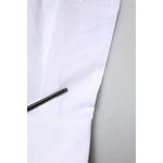 Dolce & Gabbana White Cotton GOLD Long Sleeves Formal Shirt