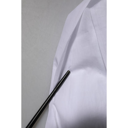 Dolce & Gabbana White Cotton GOLD Long Sleeves Formal Shirt