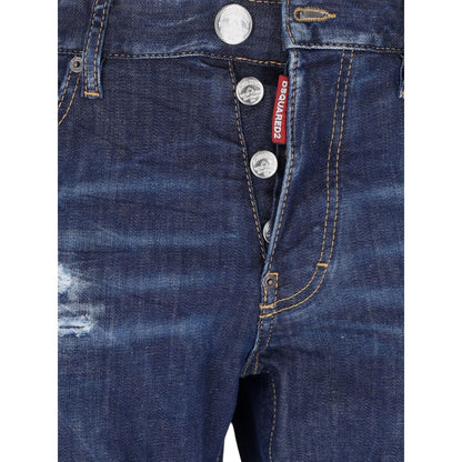 Dsquared² Blue Cotton Men Jeans