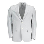 Gant White Cotton Men Jacket GA-37359-IT46 | S