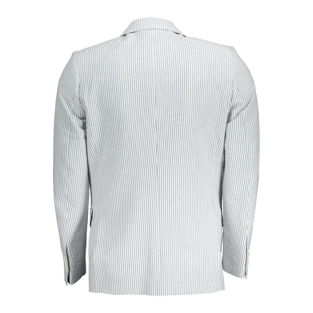 Gant White Cotton Men Jacket GA-37359-IT46 | S